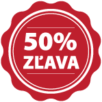 Nálepka 50% zľava